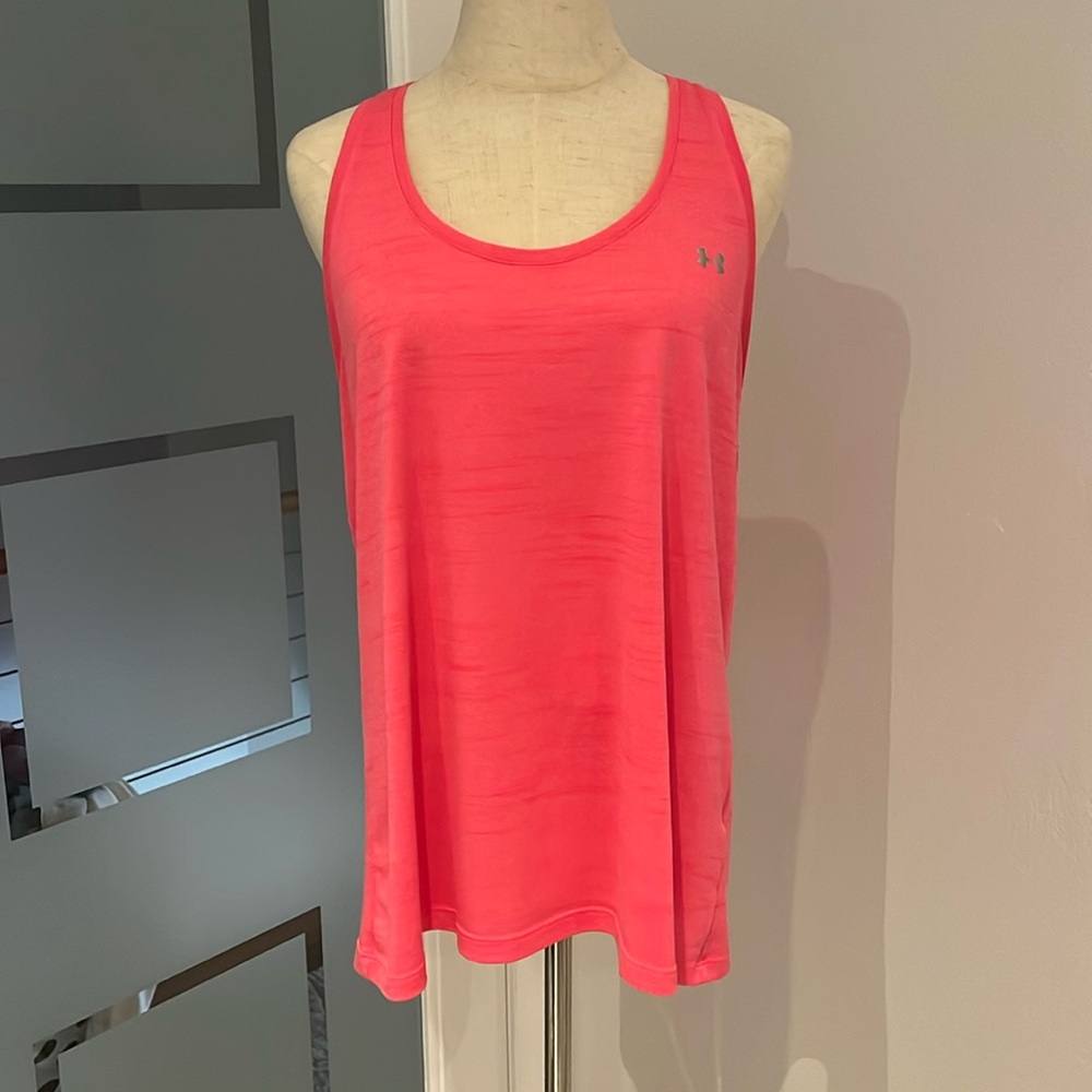 Under Armour Women's Hot Pink Athletic Racerback Tank Top